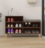 VidaXL Schoenenkast 102x36x60 cm bewerkt hout bruineikenkleurig