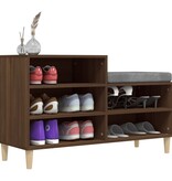 VidaXL Schoenenkast 102x36x60 cm bewerkt hout bruineikenkleurig