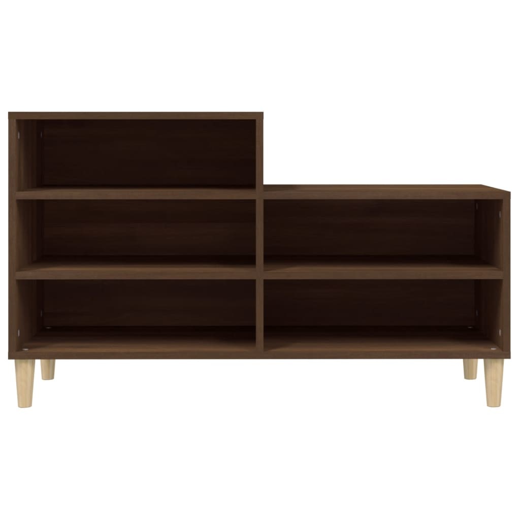 VidaXL Schoenenkast 102x36x60 cm bewerkt hout bruineikenkleurig