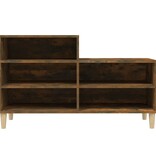 VidaXL Schoenenkast 102x36x60 cm bewerkt hout gerookt eikenkleurig