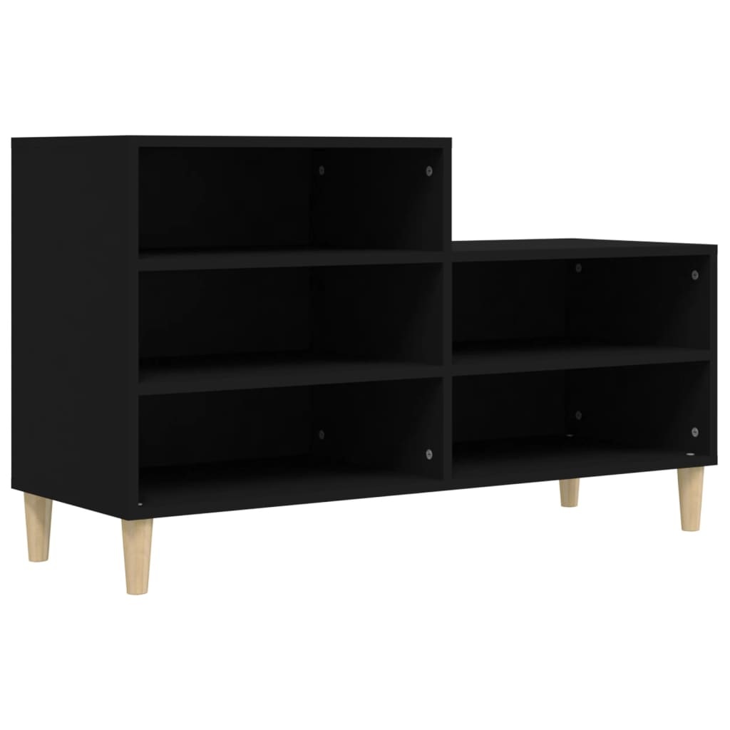VidaXL Schoenenkast 102x36x60 cm bewerkt hout zwart