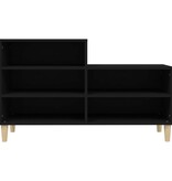 VidaXL Schoenenkast 102x36x60 cm bewerkt hout zwart