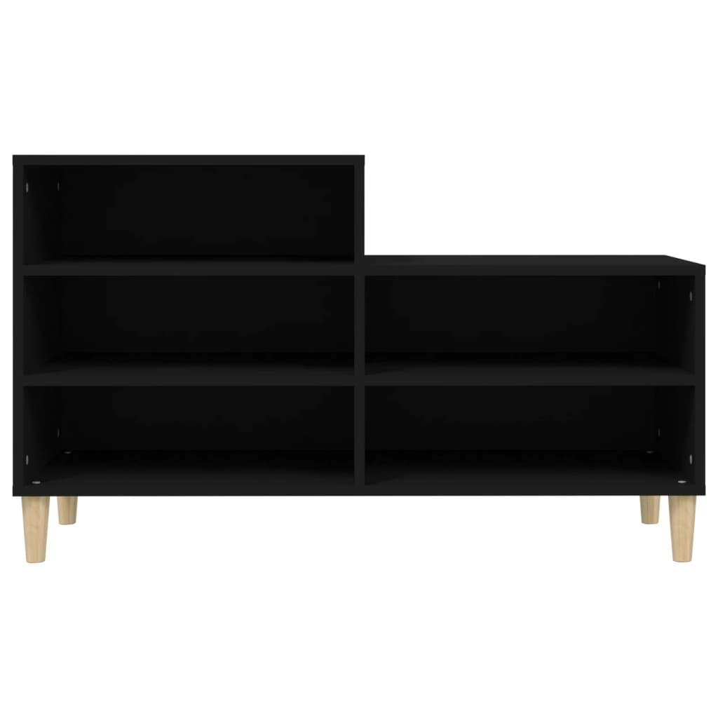 VidaXL Schoenenkast 102x36x60 cm bewerkt hout zwart