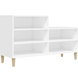 VidaXL Schoenenkast 102x36x60 cm bewerkt hout wit