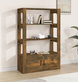 VidaXL Dressoir 80x30x119,5 cm bewerkt hout gerookt eikenkleurig