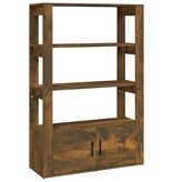 VidaXL Dressoir 80x30x119,5 cm bewerkt hout gerookt eikenkleurig