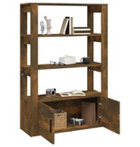 VidaXL Dressoir 80x30x119,5 cm bewerkt hout gerookt eikenkleurig