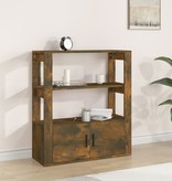 VidaXL Dressoir 80x30x90 cm bewerkt hout gerookt eikenkleurig