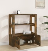 VidaXL Dressoir 80x30x90 cm bewerkt hout gerookt eikenkleurig