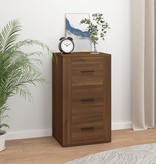 VidaXL Dressoir 40x33x70 cm bewerkt hout bruineikenkleurig