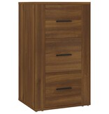 VidaXL Dressoir 40x33x70 cm bewerkt hout bruineikenkleurig