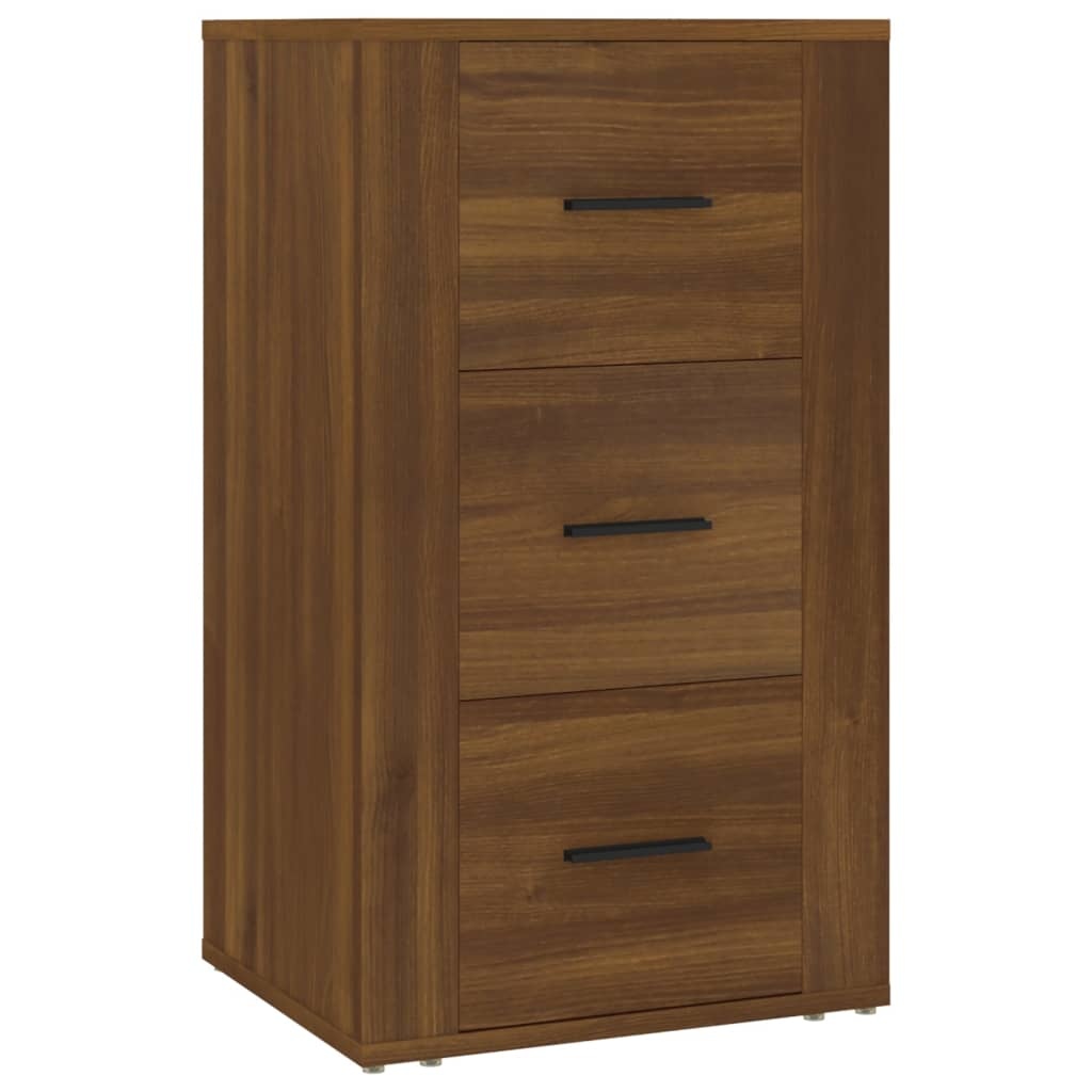 VidaXL Dressoir 40x33x70 cm bewerkt hout bruineikenkleurig