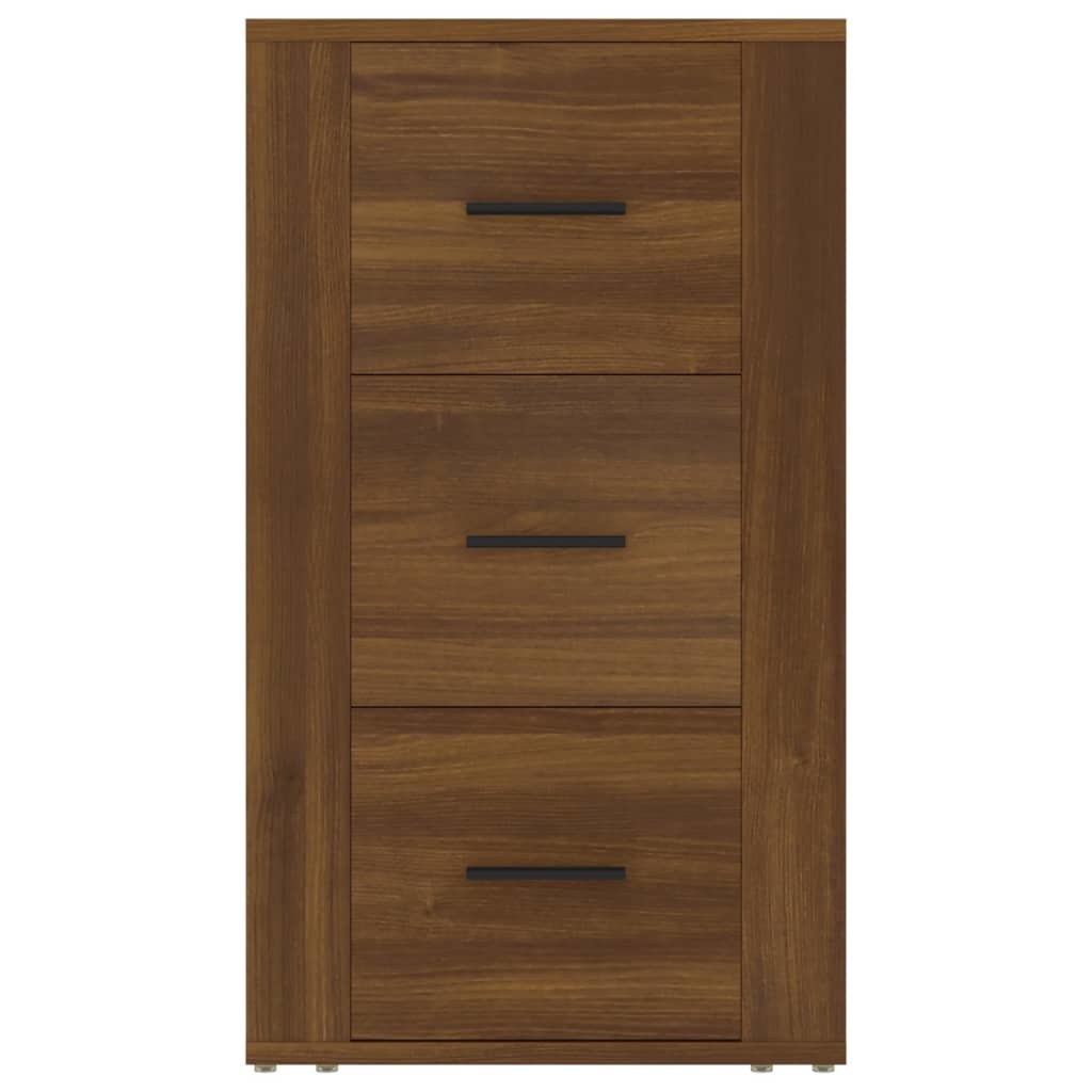 VidaXL Dressoir 40x33x70 cm bewerkt hout bruineikenkleurig