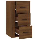 VidaXL Dressoir 40x33x70 cm bewerkt hout bruineikenkleurig