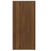 VidaXL Dressoir 40x33x70 cm bewerkt hout bruineikenkleurig