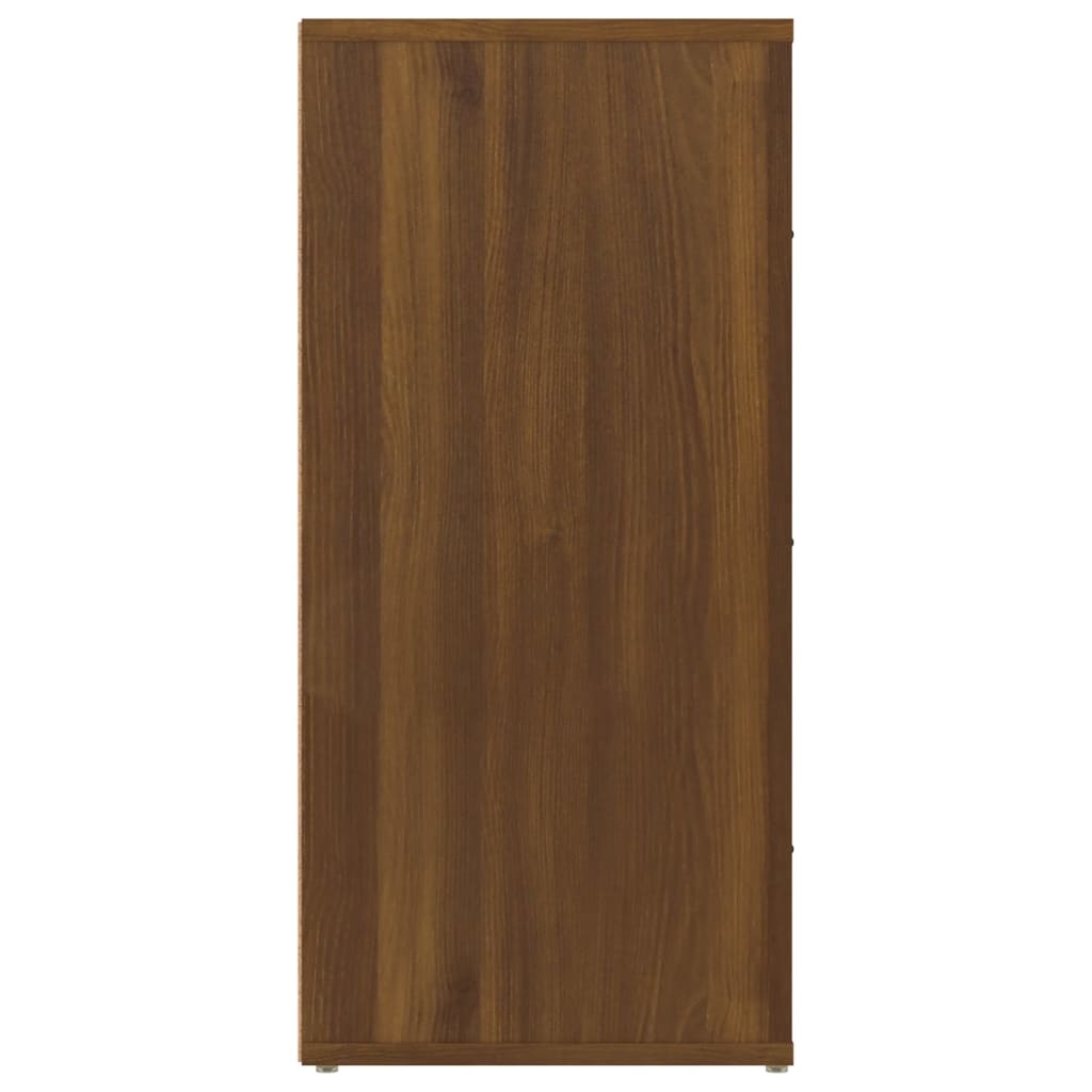 VidaXL Dressoir 40x33x70 cm bewerkt hout bruineikenkleurig