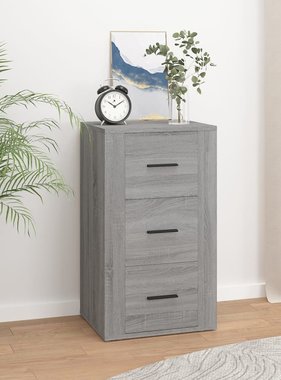 VidaXL Dressoir 40x33x70 cm bewerkt hout grijs sonoma eikenkleurig