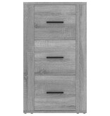 VidaXL Dressoir 40x33x70 cm bewerkt hout grijs sonoma eikenkleurig