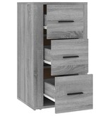 VidaXL Dressoir 40x33x70 cm bewerkt hout grijs sonoma eikenkleurig