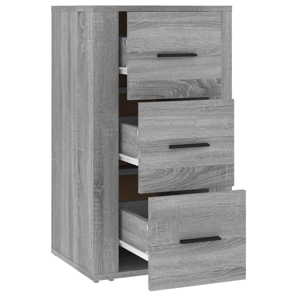 VidaXL Dressoir 40x33x70 cm bewerkt hout grijs sonoma eikenkleurig