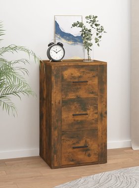 VidaXL Dressoir 40x33x70 cm bewerkt hout gerookt eikenkleurig