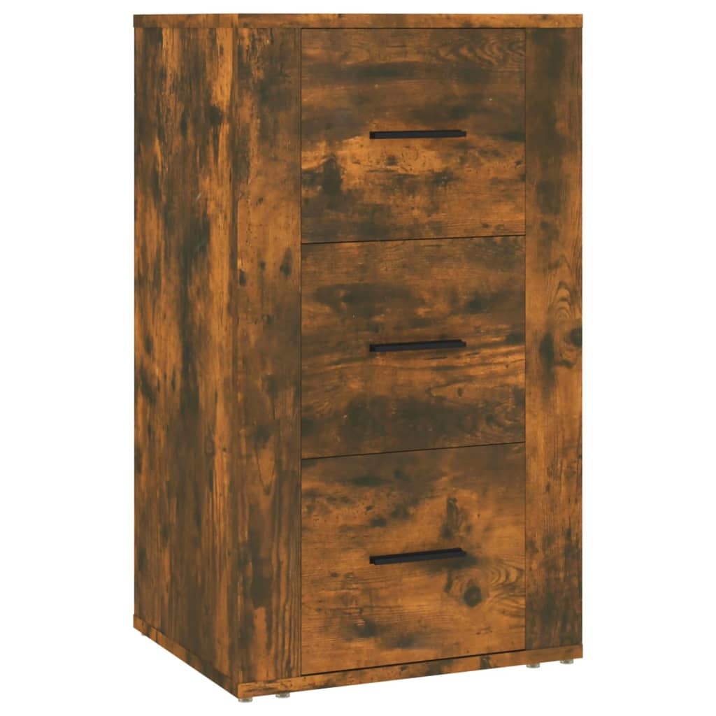 VidaXL Dressoir 40x33x70 cm bewerkt hout gerookt eikenkleurig