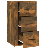VidaXL Dressoir 40x33x70 cm bewerkt hout gerookt eikenkleurig