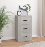 VidaXL Dressoir 40x33x70 cm bewerkt hout betongrijs