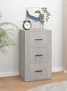 VidaXL Dressoir 40x33x70 cm bewerkt hout betongrijs