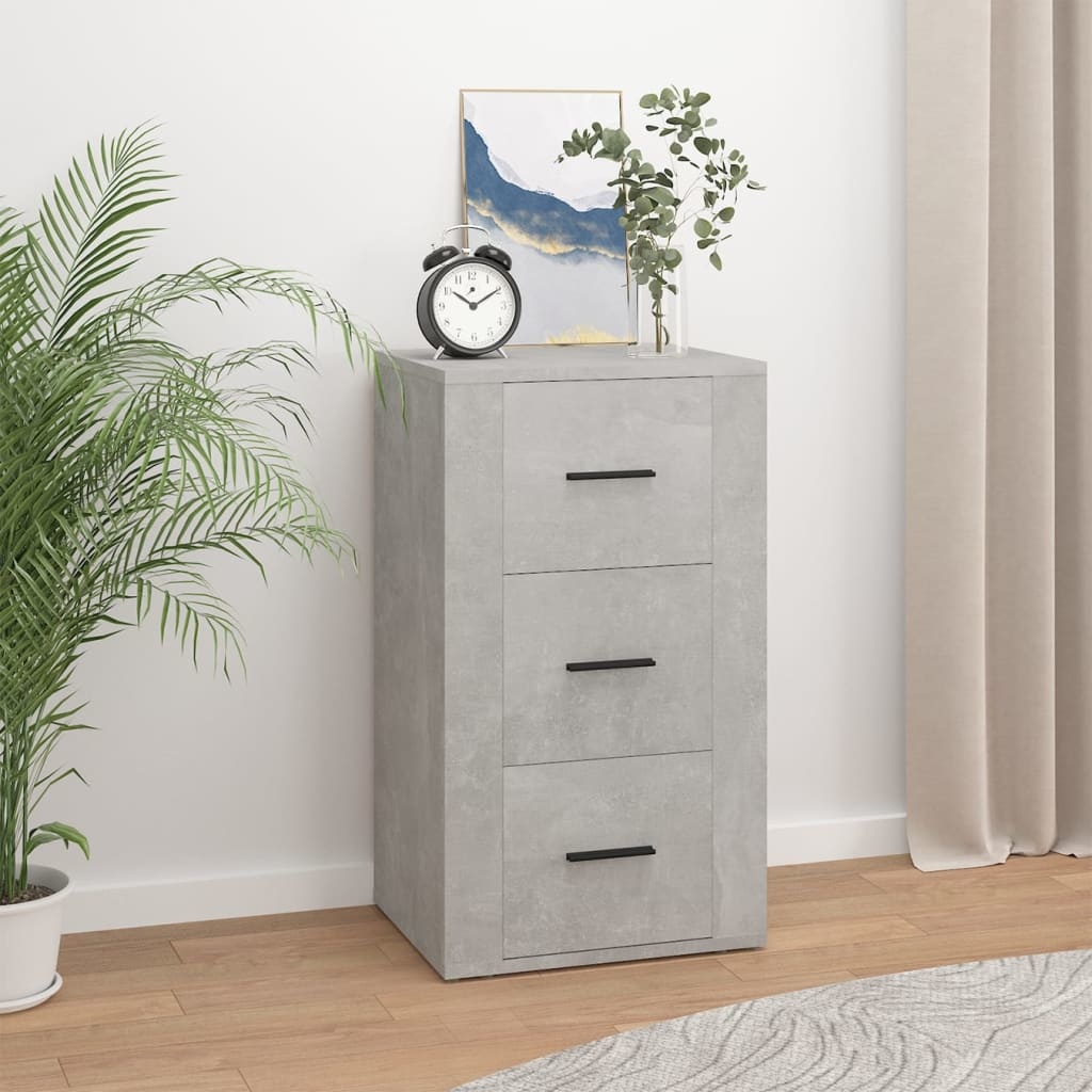 VidaXL Dressoir 40x33x70 cm bewerkt hout betongrijs