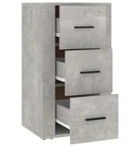 VidaXL Dressoir 40x33x70 cm bewerkt hout betongrijs