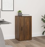VidaXL Dressoir 40x33x70 cm bewerkt hout bruineikenkleurig