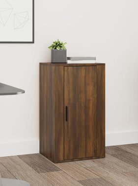 VidaXL Dressoir 40x33x70 cm bewerkt hout bruineikenkleurig
