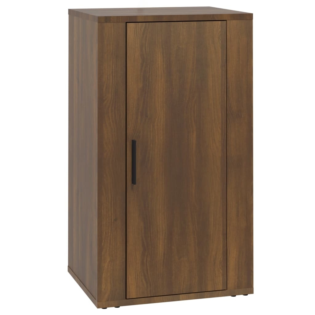 VidaXL Dressoir 40x33x70 cm bewerkt hout bruineikenkleurig
