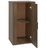 VidaXL Dressoir 40x33x70 cm bewerkt hout bruineikenkleurig