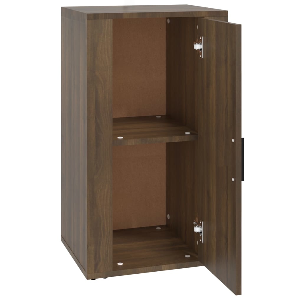 VidaXL Dressoir 40x33x70 cm bewerkt hout bruineikenkleurig
