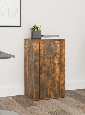VidaXL Dressoir 40x33x70 cm bewerkt hout gerookt eikenkleurig