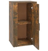 VidaXL Dressoir 40x33x70 cm bewerkt hout gerookt eikenkleurig