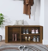 VidaXL Schoenenkast 100x35x45 cm bewerkt hout bruineikenkleurig