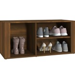 VidaXL Schoenenkast 100x35x45 cm bewerkt hout bruineikenkleurig