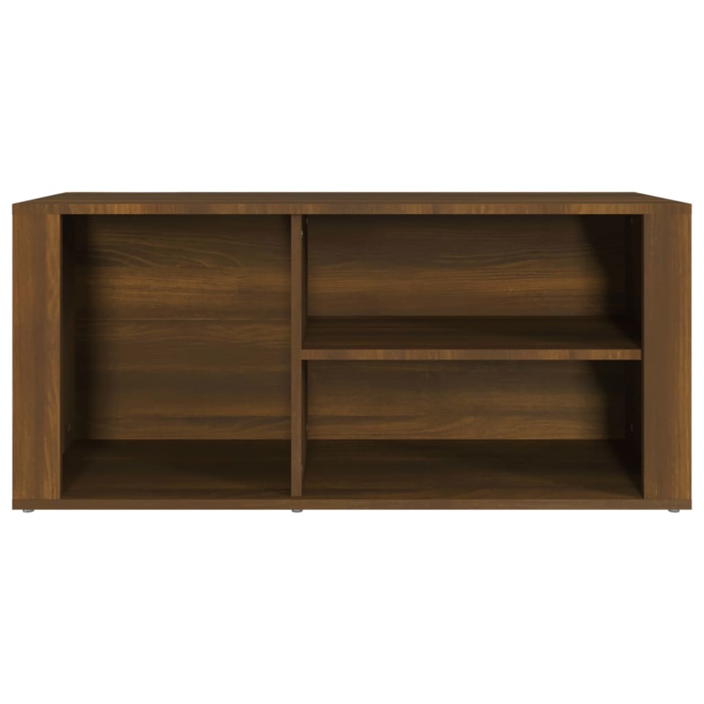VidaXL Schoenenkast 100x35x45 cm bewerkt hout bruineikenkleurig