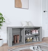 VidaXL Schoenenkast 100x35x45 cm bewerkt hout grijs sonoma