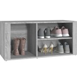 VidaXL Schoenenkast 100x35x45 cm bewerkt hout grijs sonoma