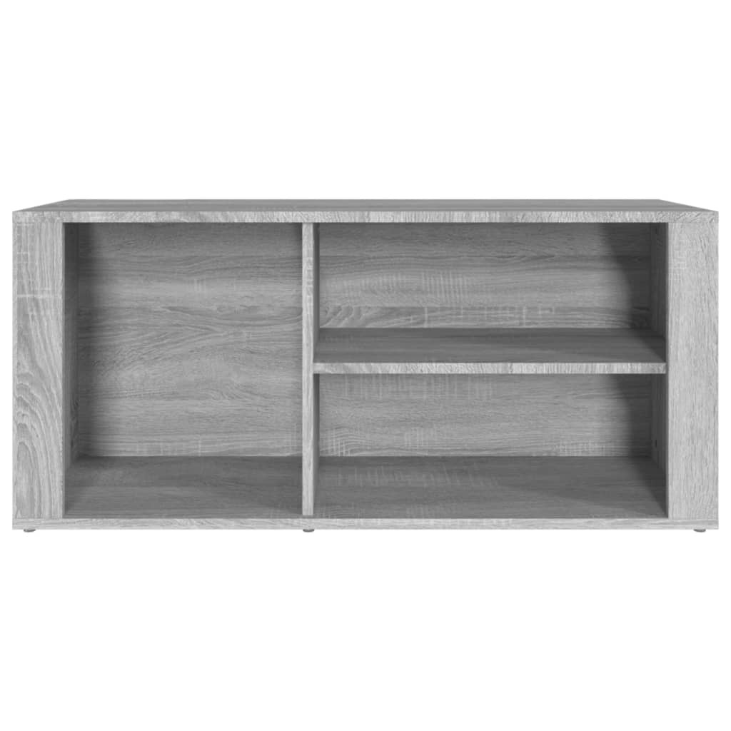 VidaXL Schoenenkast 100x35x45 cm bewerkt hout grijs sonoma