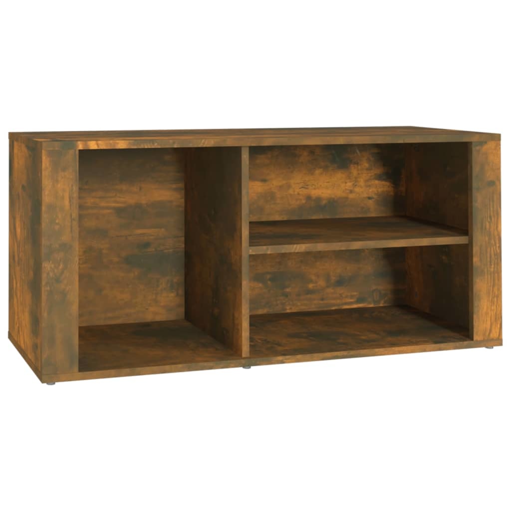 VidaXL Schoenenkast 100x35x45 cm bewerkt hout gerookt eikenkleurig