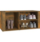 VidaXL Schoenenkast 100x35x45 cm bewerkt hout gerookt eikenkleurig