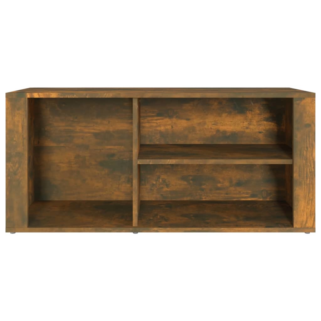 VidaXL Schoenenkast 100x35x45 cm bewerkt hout gerookt eikenkleurig