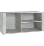 VidaXL Schoenenkast 100x35x45 cm bewerkt hout betongrijs