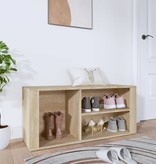 VidaXL Schoenenkast 100x35x45 cm bewerkt hout sonoma eikenkleurig