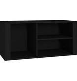VidaXL Schoenenkast 100x35x45 cm bewerkt hout zwart